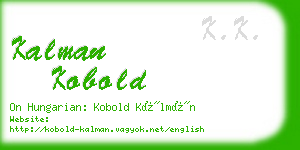 kalman kobold business card